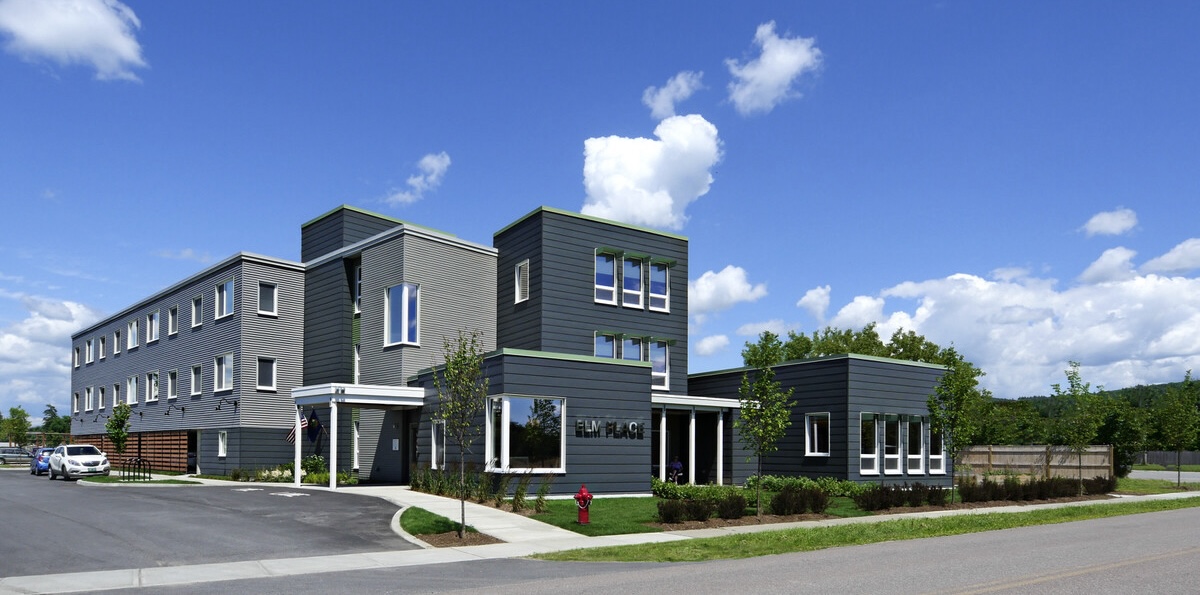 The outdoor condenser of a heat pump